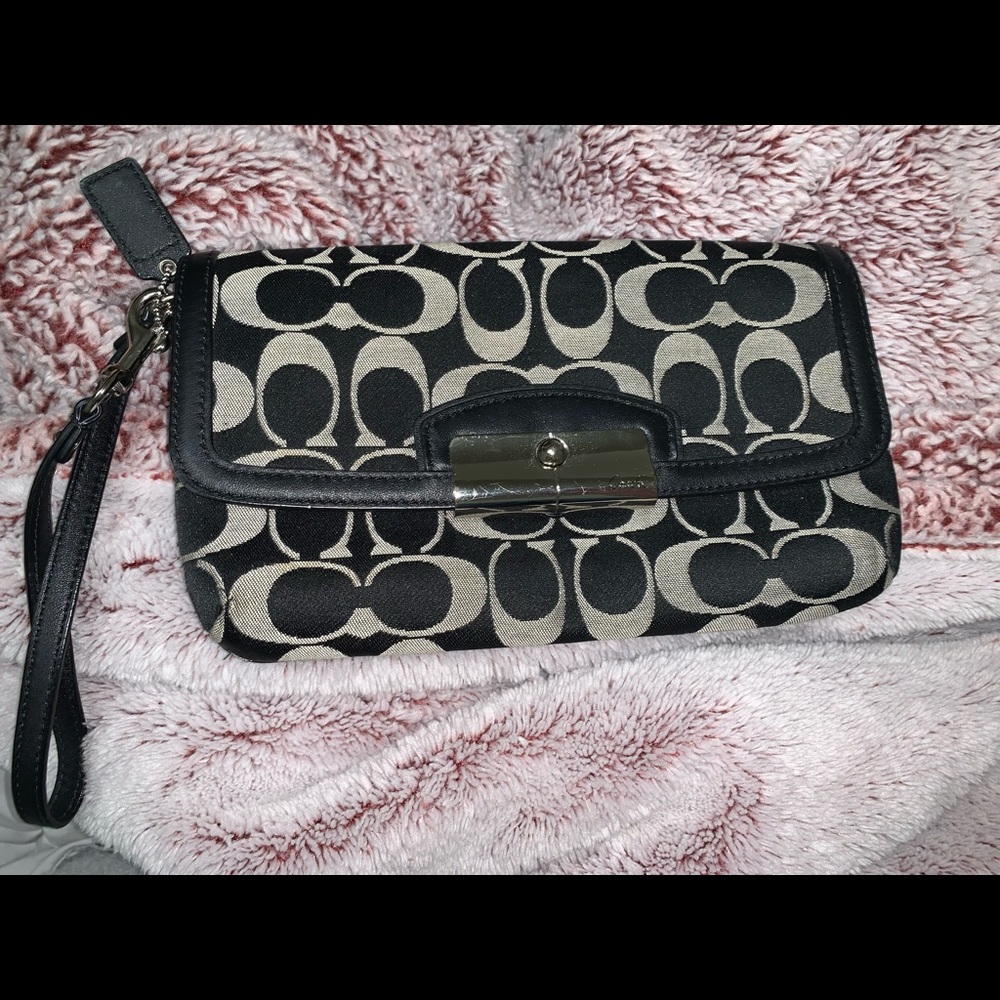 Coach signature clutch